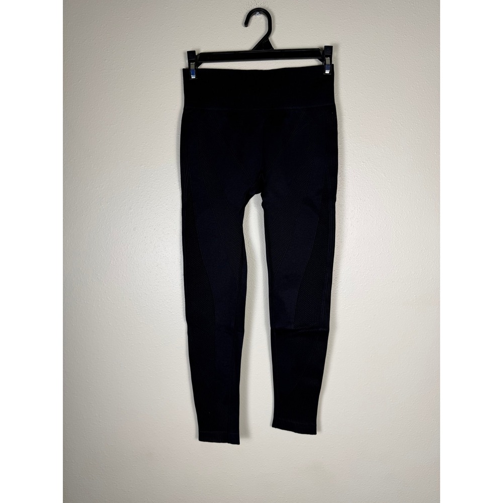 MUSERA Sport Sculpting Fitness Leggings Women S Black Seamless Ribbed Activewear
